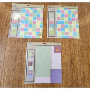 Pixie Paper Patterened Paper Pack Lot 3 VINTAGE 2005 NEW Sealed Paper Craft #1